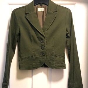 Cropped suit jacket
